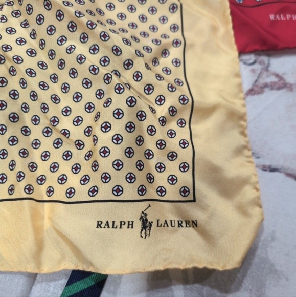 Ralph Lauren Polo tie and pocket hanks - Picture 8 of 9
